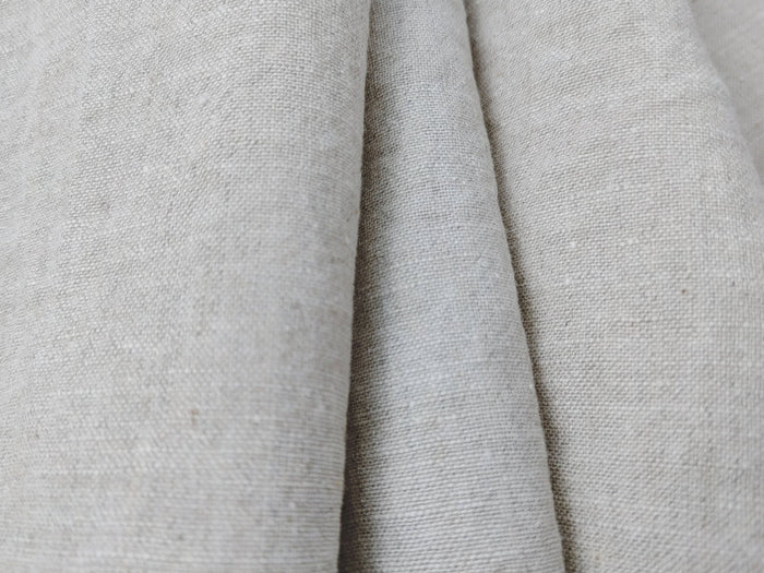 Vintage Dyed Medium Weight Linen Ramie Cotton Fabric with Plain Weave 7820 7771 7770 - The Linen Lab - Grey