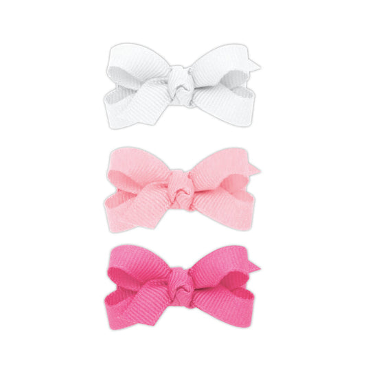 Wee Ones Bows - Baby Trio - Pink