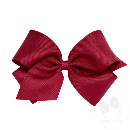 Wee Ones Bows - King - Grosgrain Cranberry