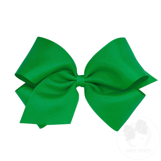 Wee Ones Bows - King - Grosgrain Green