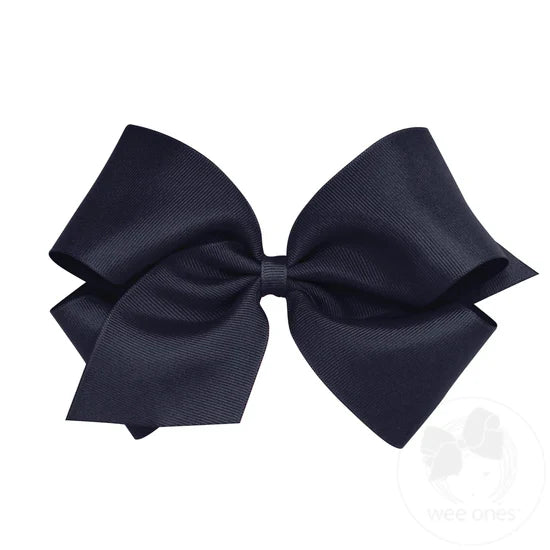 Wee Ones Bows - King - Grosgrain Navy