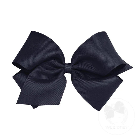 Wee Ones Bows - King - Grosgrain Navy