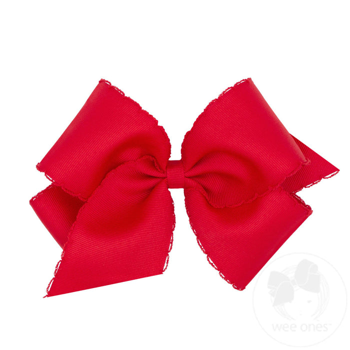 Wee Ones Bows - King - Moonstitched Red