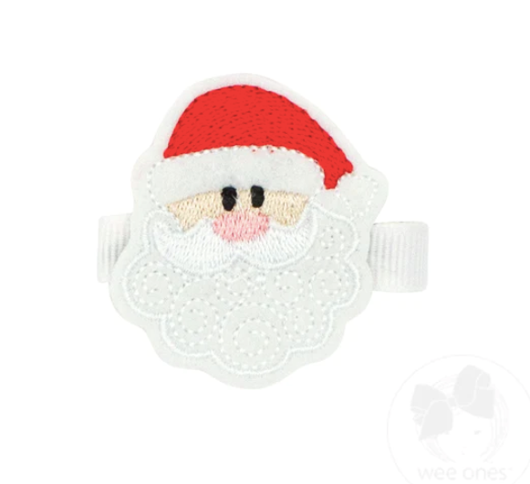 Wee Ones Hair Clip - Felt Santa