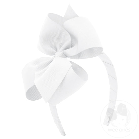 Wee Ones Headbands - Small King - White