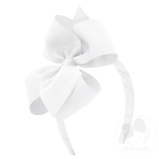Wee Ones Headbands - Small King - White
