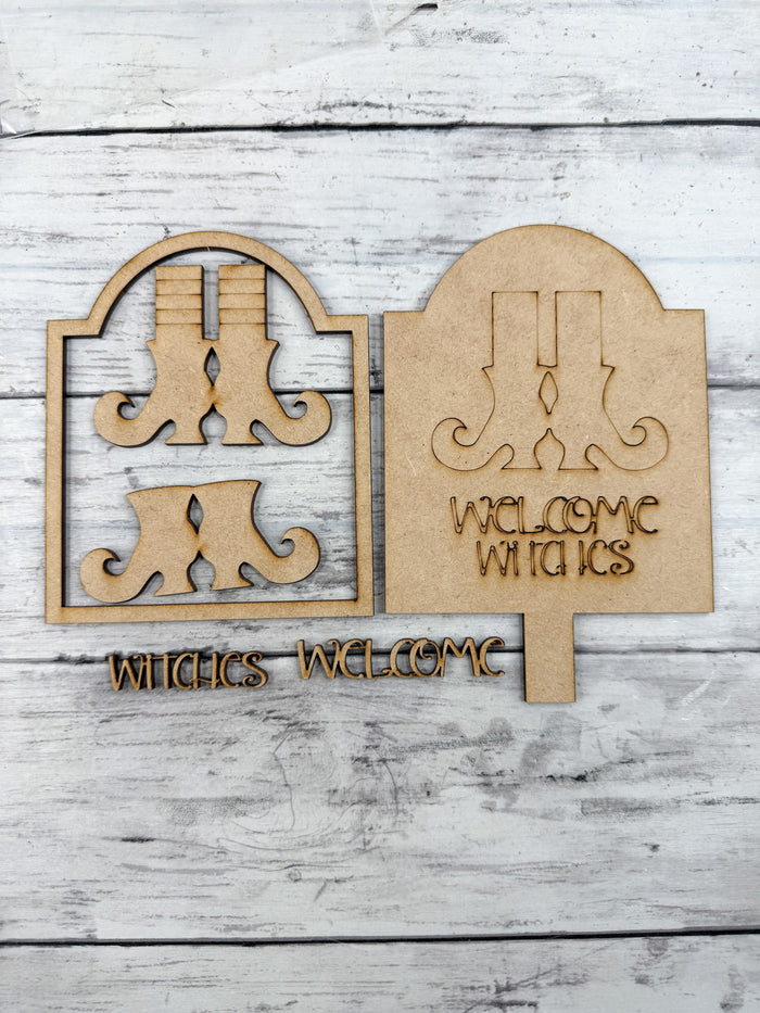 Welcome Witches Insert for Spindle Base