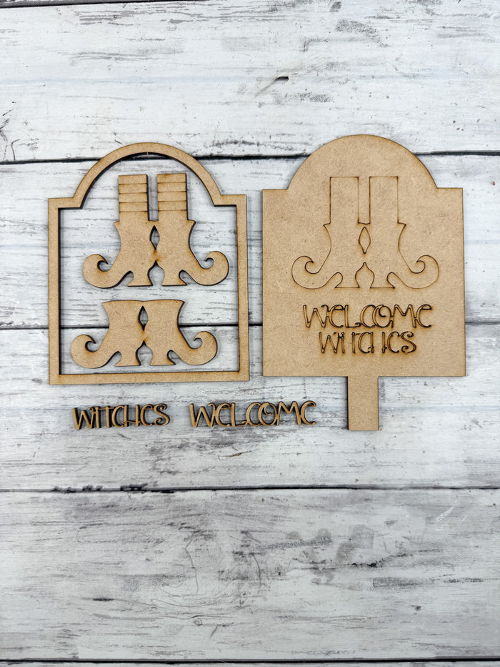 Welcome Witches Insert for Spindle Base