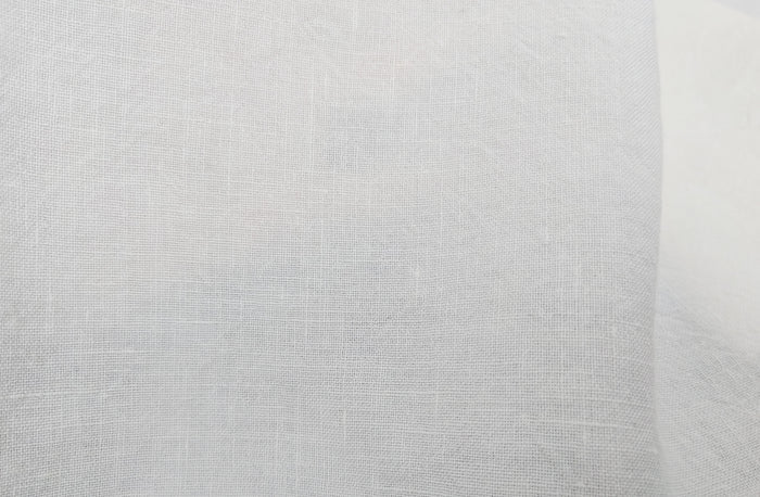 White Linen-Nylon Hi-Twist Fabric: Durable Elegance 7945