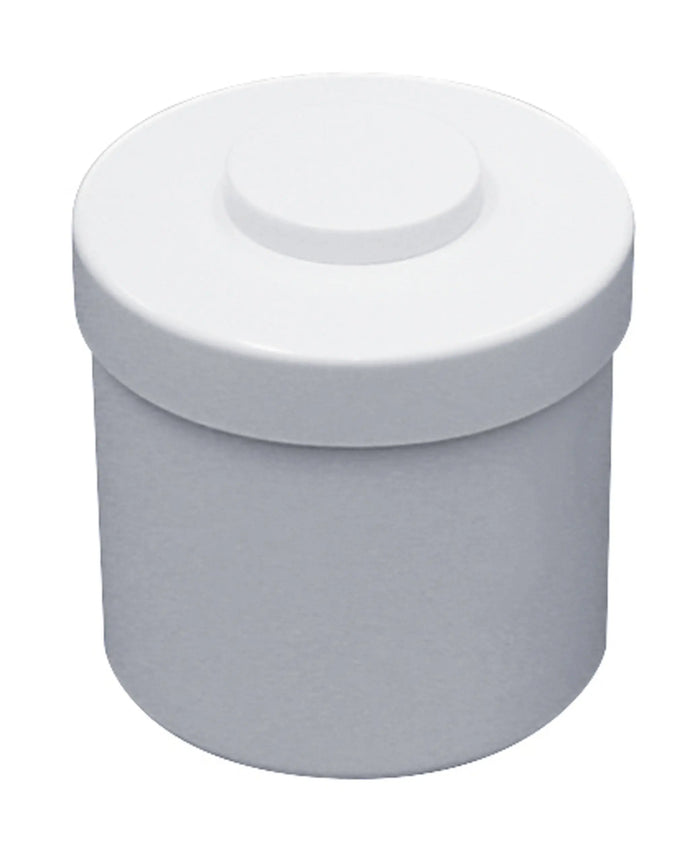 White melamine cotton pot with lid - My Podologie