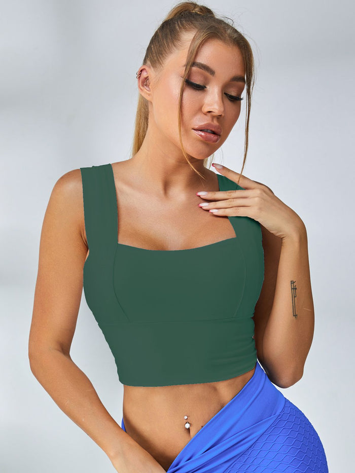 Wide Shoulder Strap Sports Bras