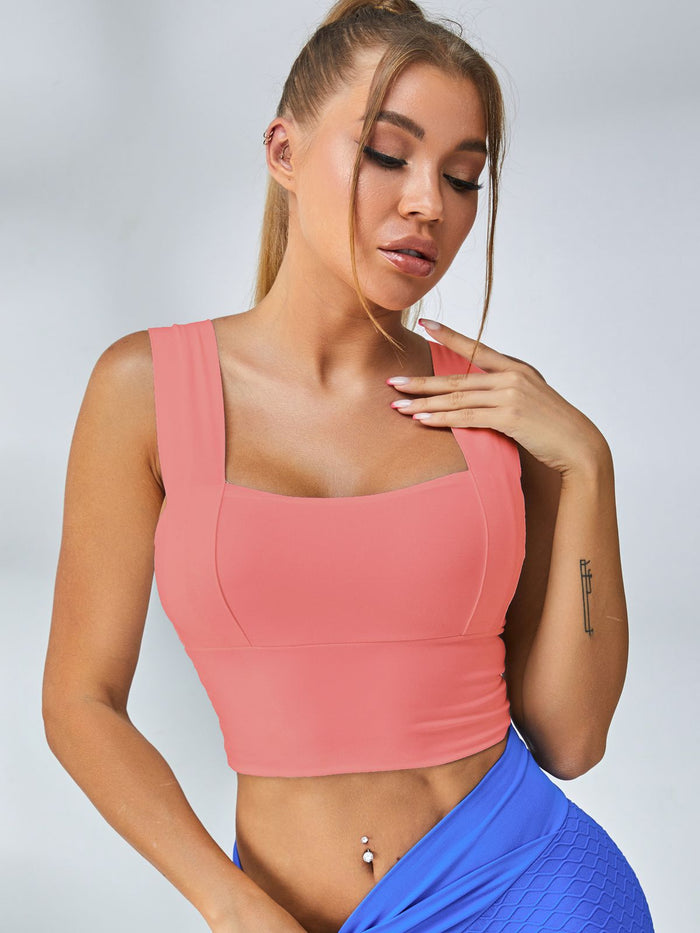 Wide Shoulder Strap Sports Bras