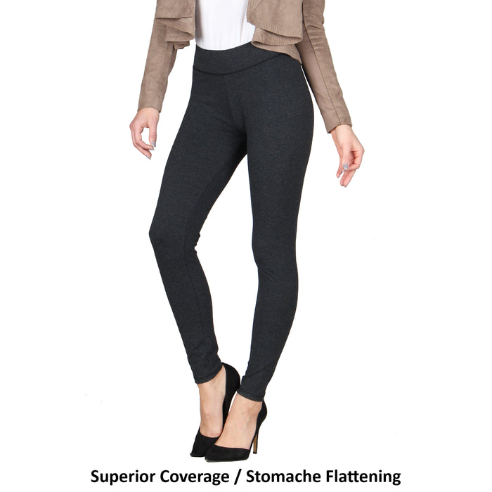 Wide Waistband Cotton Leggings