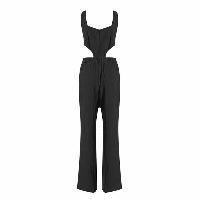 Women 3 Piece Flared Pants Set Fashion Pant Suit In Black, Rose Color