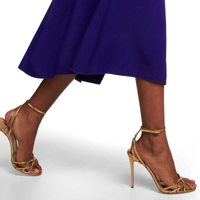 Women Ankle Strap Stiletto Heel Sandals Dress Shoes