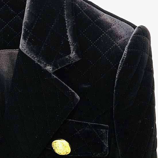 Women black double breasted coat belted velvet medium length coat