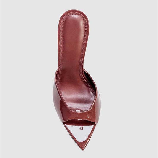 Women High Heel Mules Pointed-toe Pumps