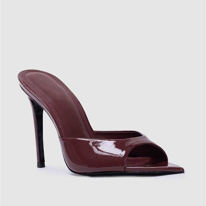 Women High Heel Mules Pointed-toe Pumps