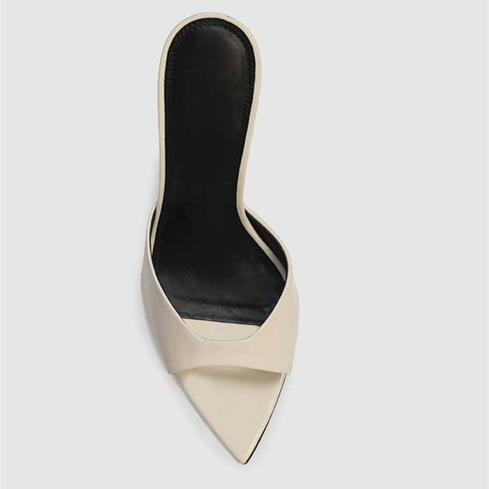 Women High Heel Mules Pointed-toe Pumps