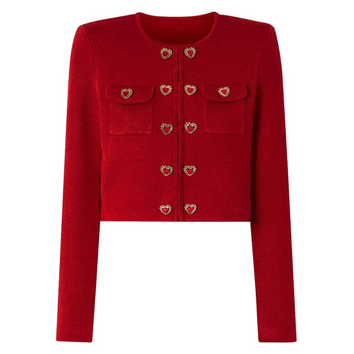Women Knitted Cardigan Jacket + Pleated Short Skirt Two Pieces Skirt Suit