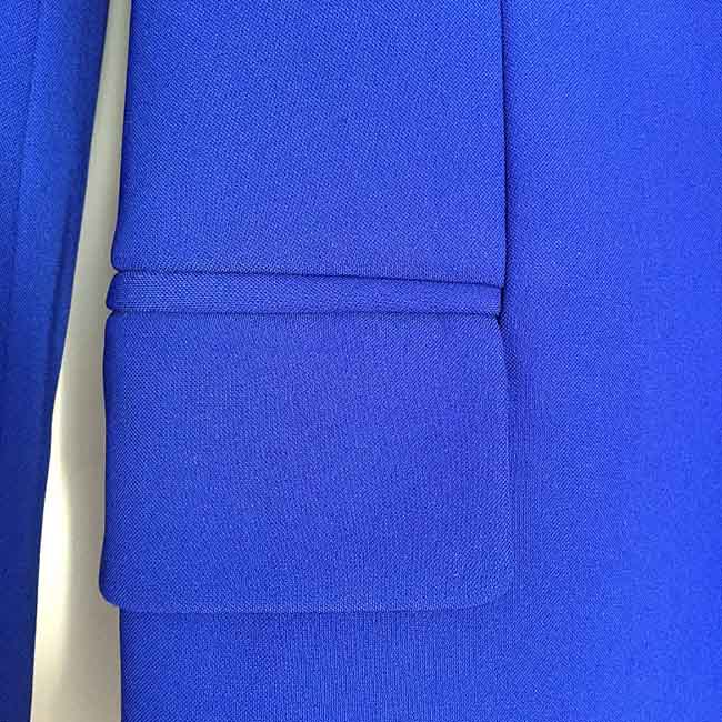 Women Royal Blue Coat Long Sleeves blazer jackets Double Breasted Coat