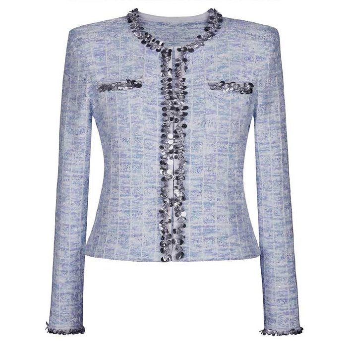 Women Wool Knitted Cardigan Jacket + Mini Skirt Two Pieces Skirt Suit