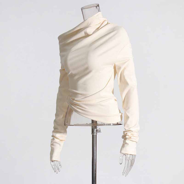 Women's Asymmetric Ribbed Top