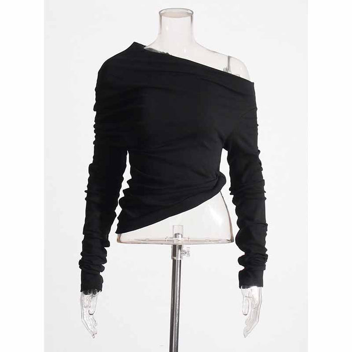 Women's Asymmetric Ribbed Top