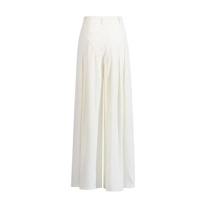 Women's Bar Pant Suit White Formal Wedding Suit Chic Two Pieces Set