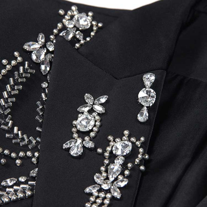 Women's Beaded Blazer Evening Coat
