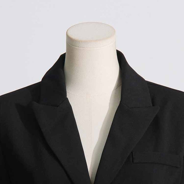 Women's Black Crystal-embellished Blazer Dress