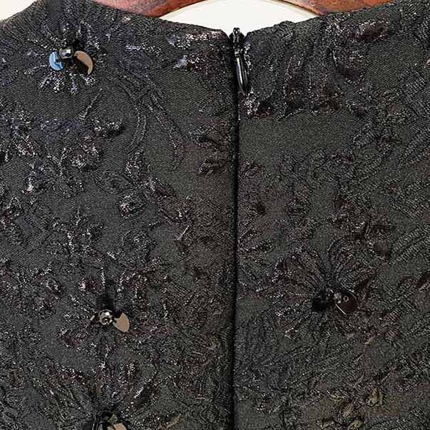 Women's Black Tweed Mini Dress,Coat