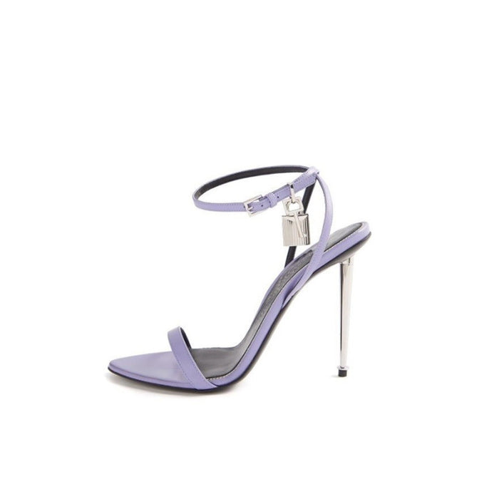 Women's Chic Evening Sandals – Sexy Stiletto Heel with Ankle Buckle