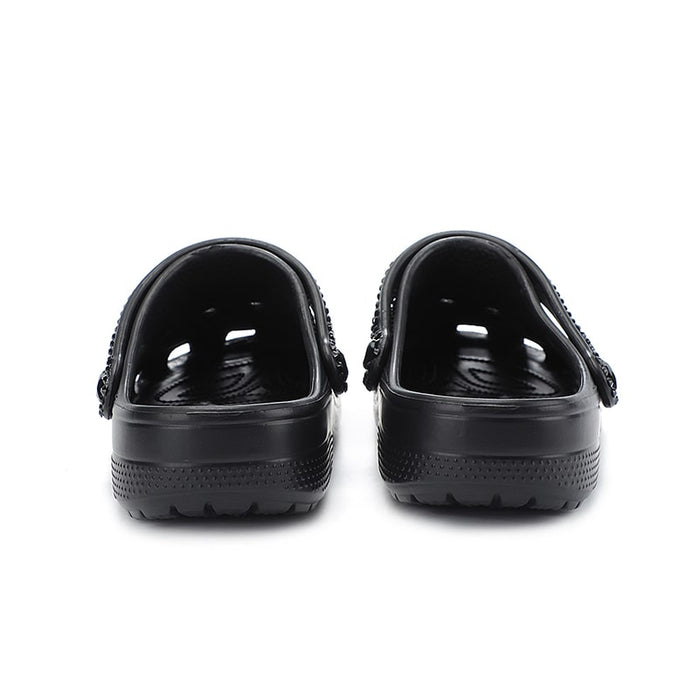 Womens Closed Toe Clog Shoes Rhinestone Beads Mules Slip on Crocs Sandals