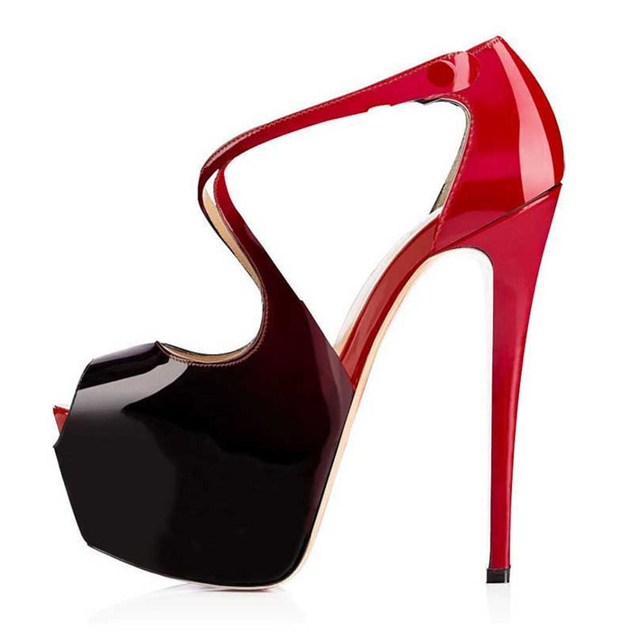 Women's Crossdresser Stiletto High Heel Platform Prom Shoes Handmade Stiletto