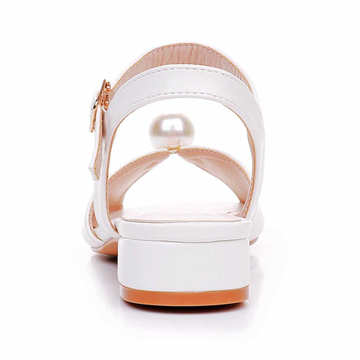 Women's Flat Wedding Shoes Peep Toe Bridal Shoes