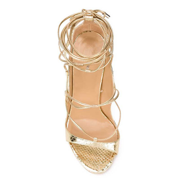Womens Heeled Stiletto Strap Sandals Party Shoes