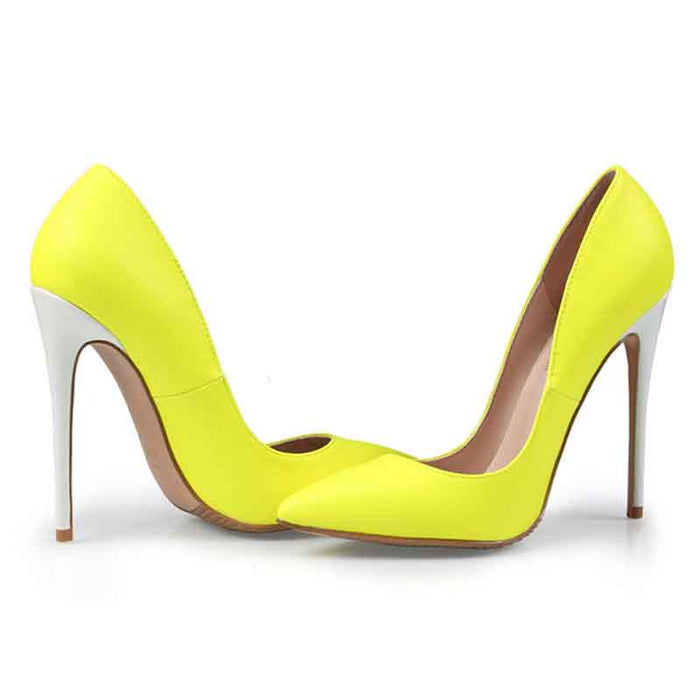 Women's High Heels Slip On Pumps Pointy Toe Stilettos