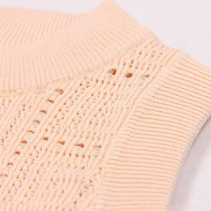 Women's Kniited Crop Top Sleeveless Cropped Sweater Vest