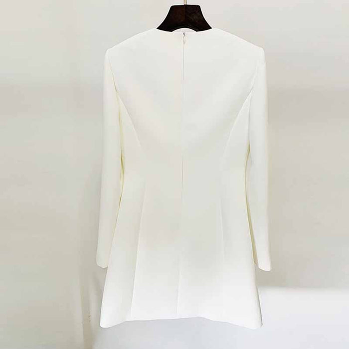 Women's Lace-Up Long Sleeves Minidress