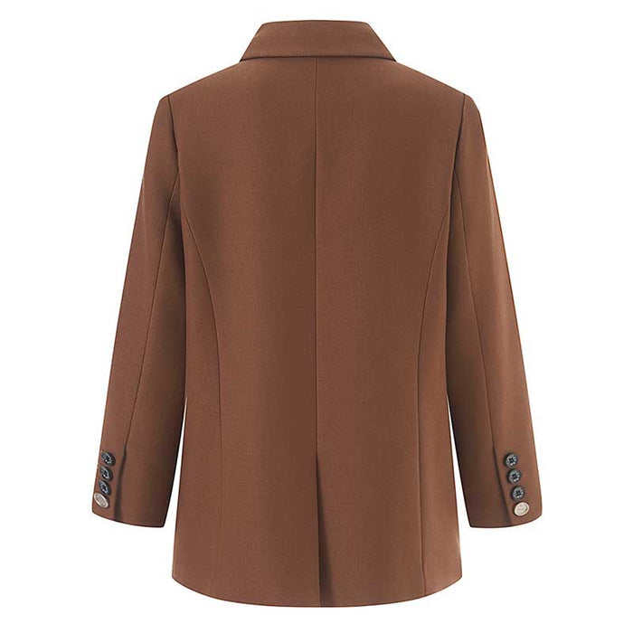 Women's Mid-Length Oversized Blazer | One Button Closure