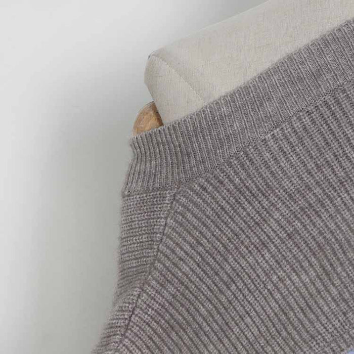 Women's Middle Length Color Block Sweaters Trendy Sweaters