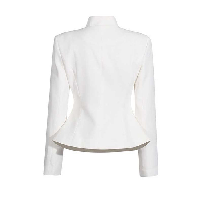 Women's Midi Skirt Suit Standard Collar Long Sleeve Formal Suit