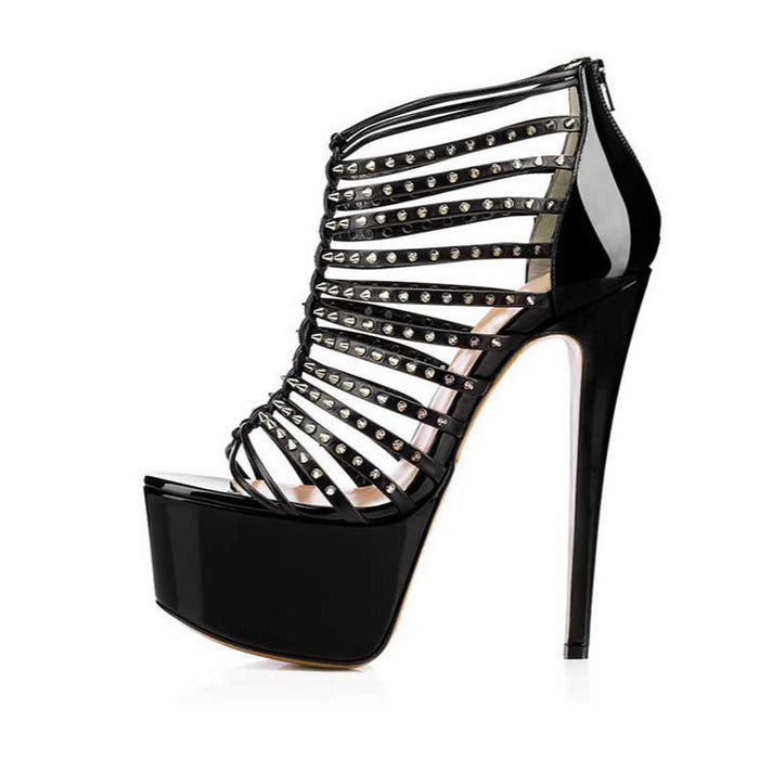 Women's Open Toe Crossdresser Stiletto High Heel Sandals Dress Party Pumps