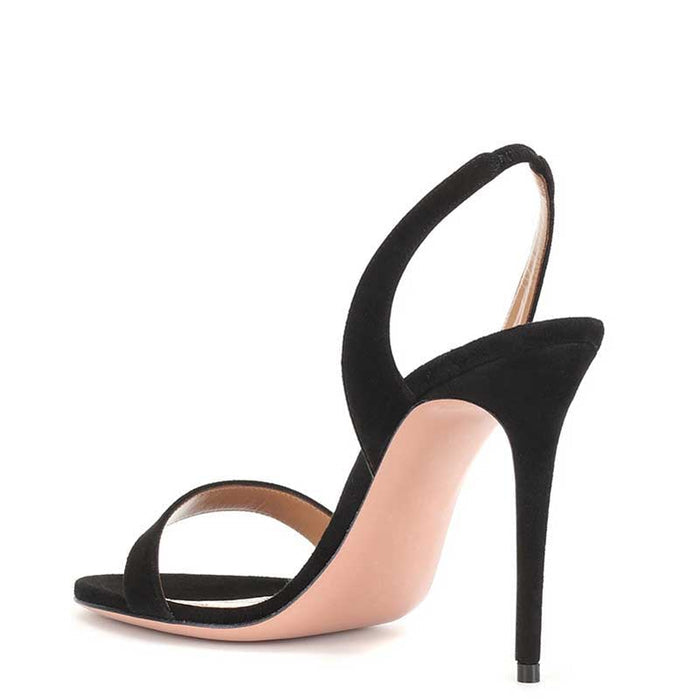 Women's Open Toe High Heel Sandals Ankle Slip-On Pumps Shoes