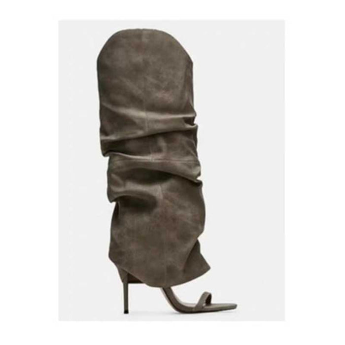 Women's Over The Knee Boots Thigh High Boots Open Toe Stiletto Heel Sandals Y2K Party Evening Shoes