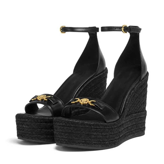 Womens Platform Wedge Sandals With Adjustable Heels