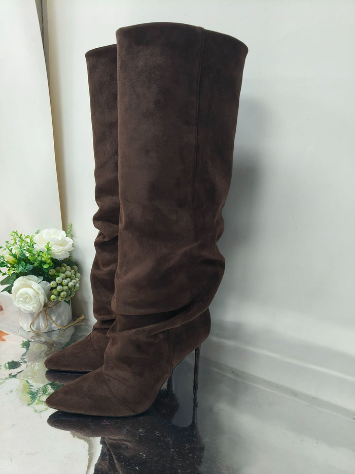 Women's Sexy Knee High Boots with Stiletto Heels