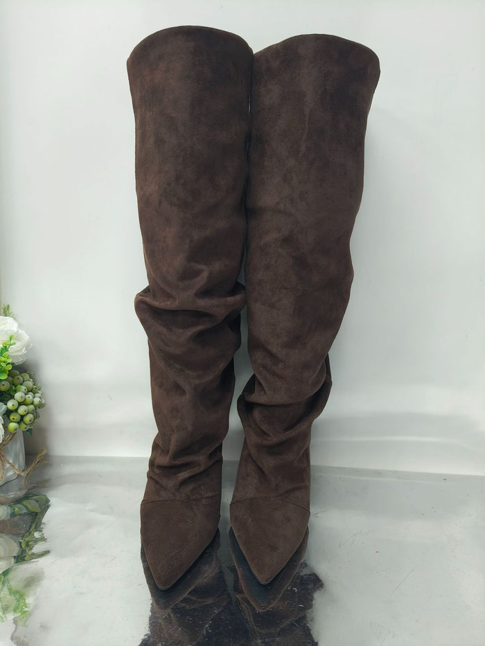 Women's Sexy Knee High Boots with Stiletto Heels