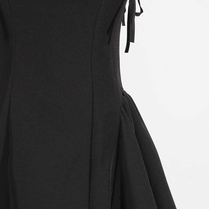 Women's Strapless Mini Dress A Line Lace-Up Short Dress